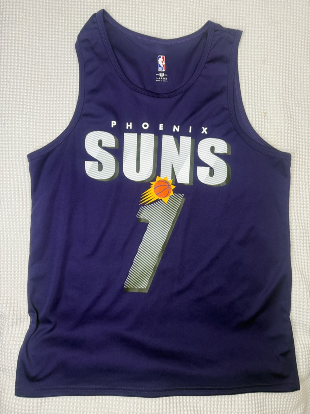NBA Phoenix Suns Purple Booker #1 Tank Top - Large